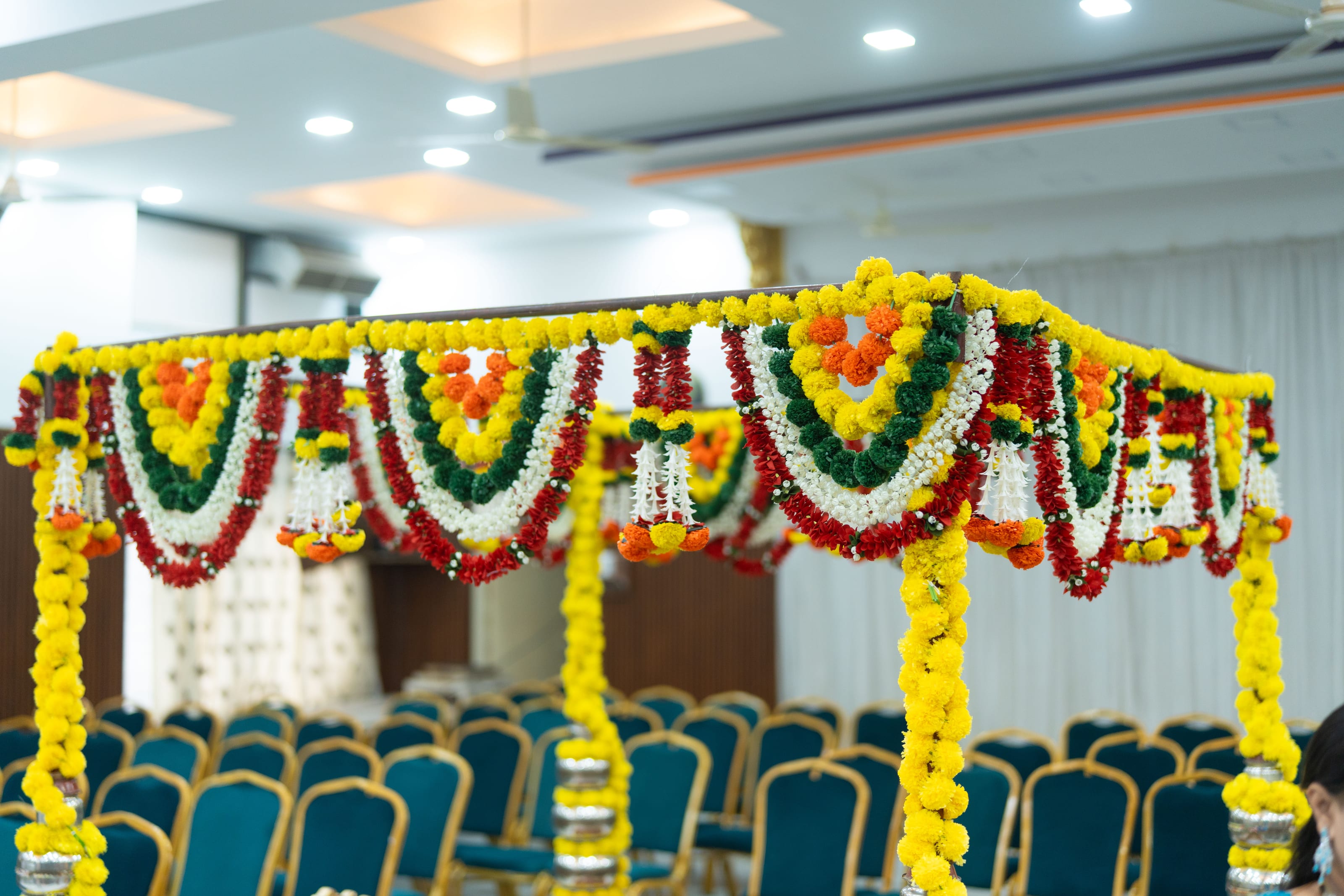 Event frame — stage, celebration or guests, landscape
