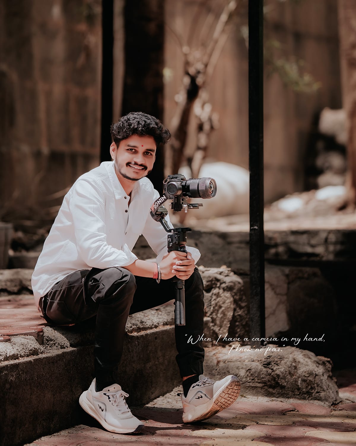 Ganesh Patil photographing a wedding
